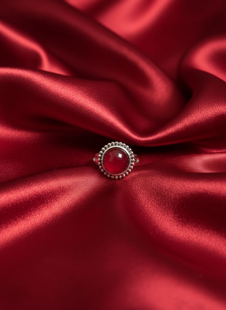 Evaarah - Red Carnelian Ring - For Courage